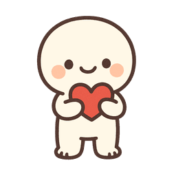 Readie holding a heart